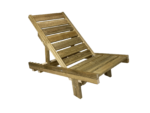 Chaise longue Wooden from Pine