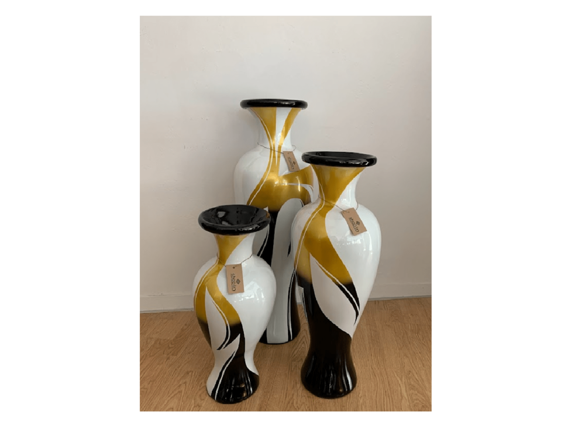 Ceramic vaze duco lines 96 CM