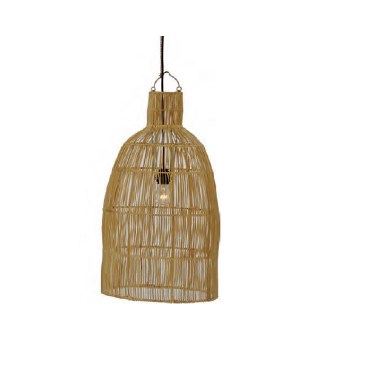 rattan light 1 Φυσικό φως από μπαμπού - Εικόνα 1